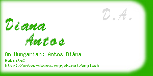 diana antos business card